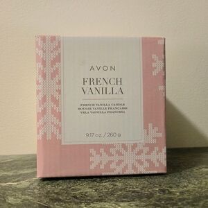 Avon French Vanilla Candle - French Vanilla Soft Pink